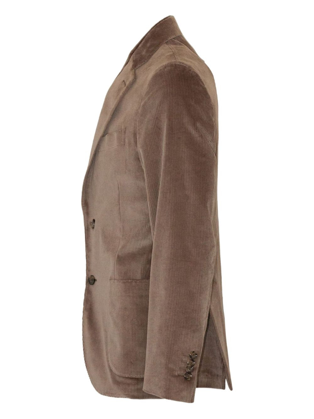 corduroy single-breasted blazer - 3
