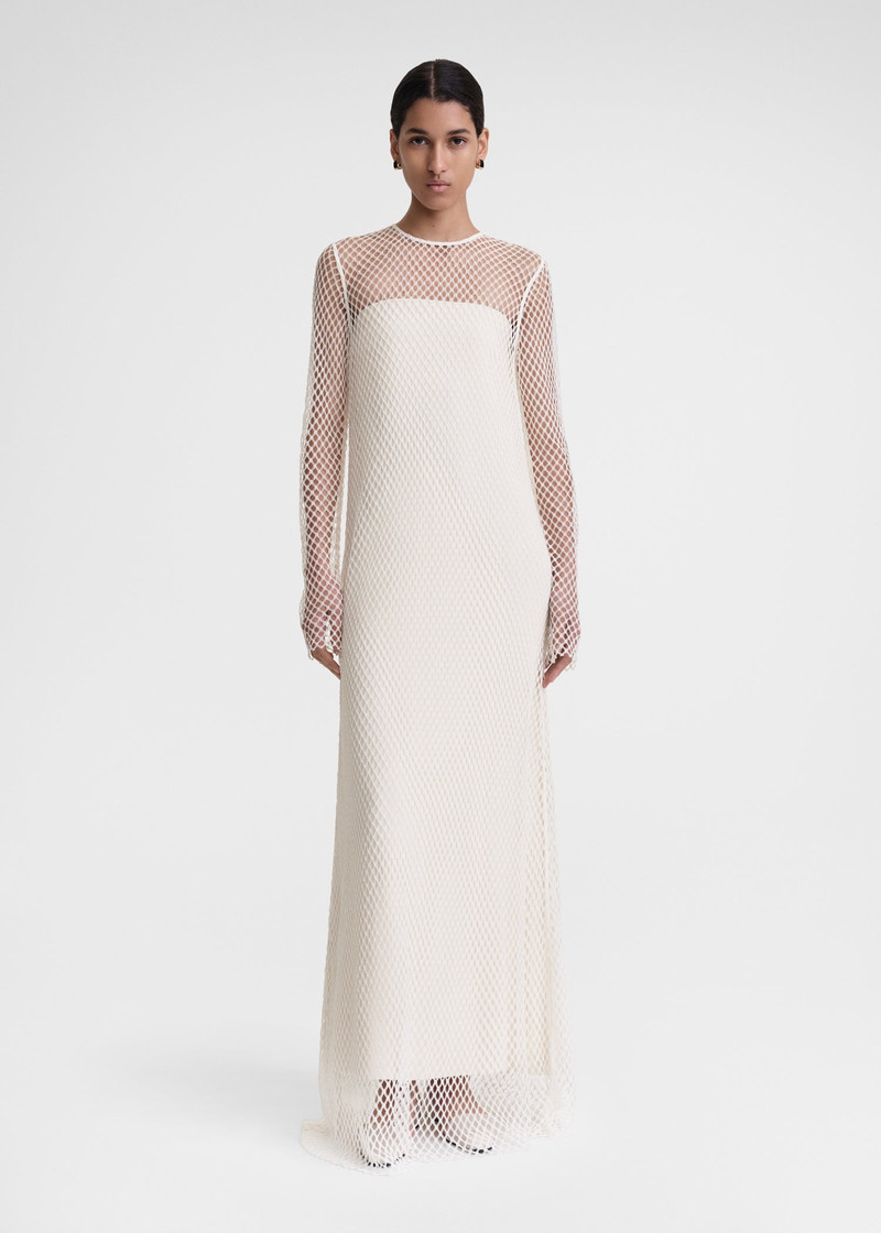 Totême Layered lace dress snow outlook