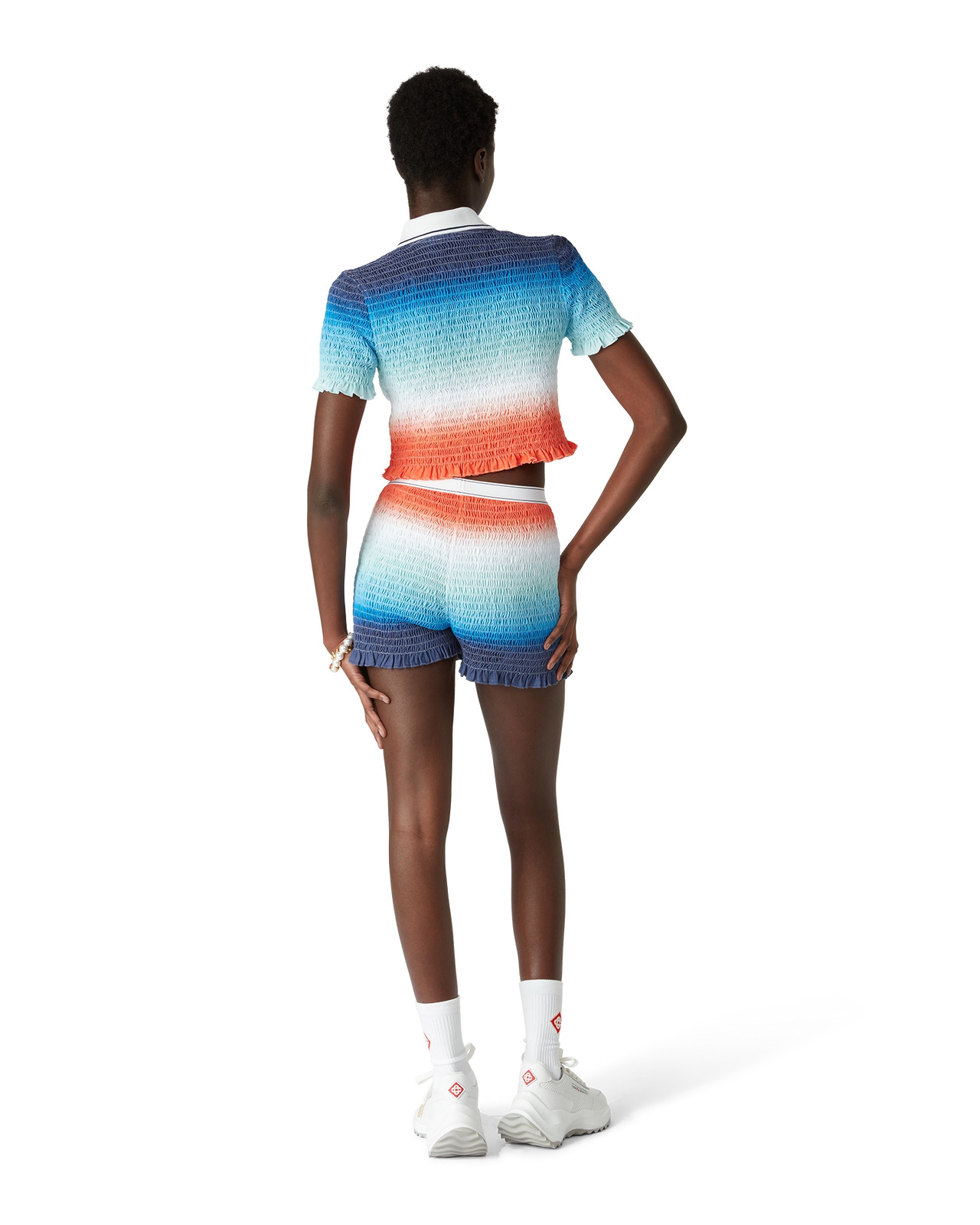Gradient Shirred Shorts | Casablanca Paris - 3