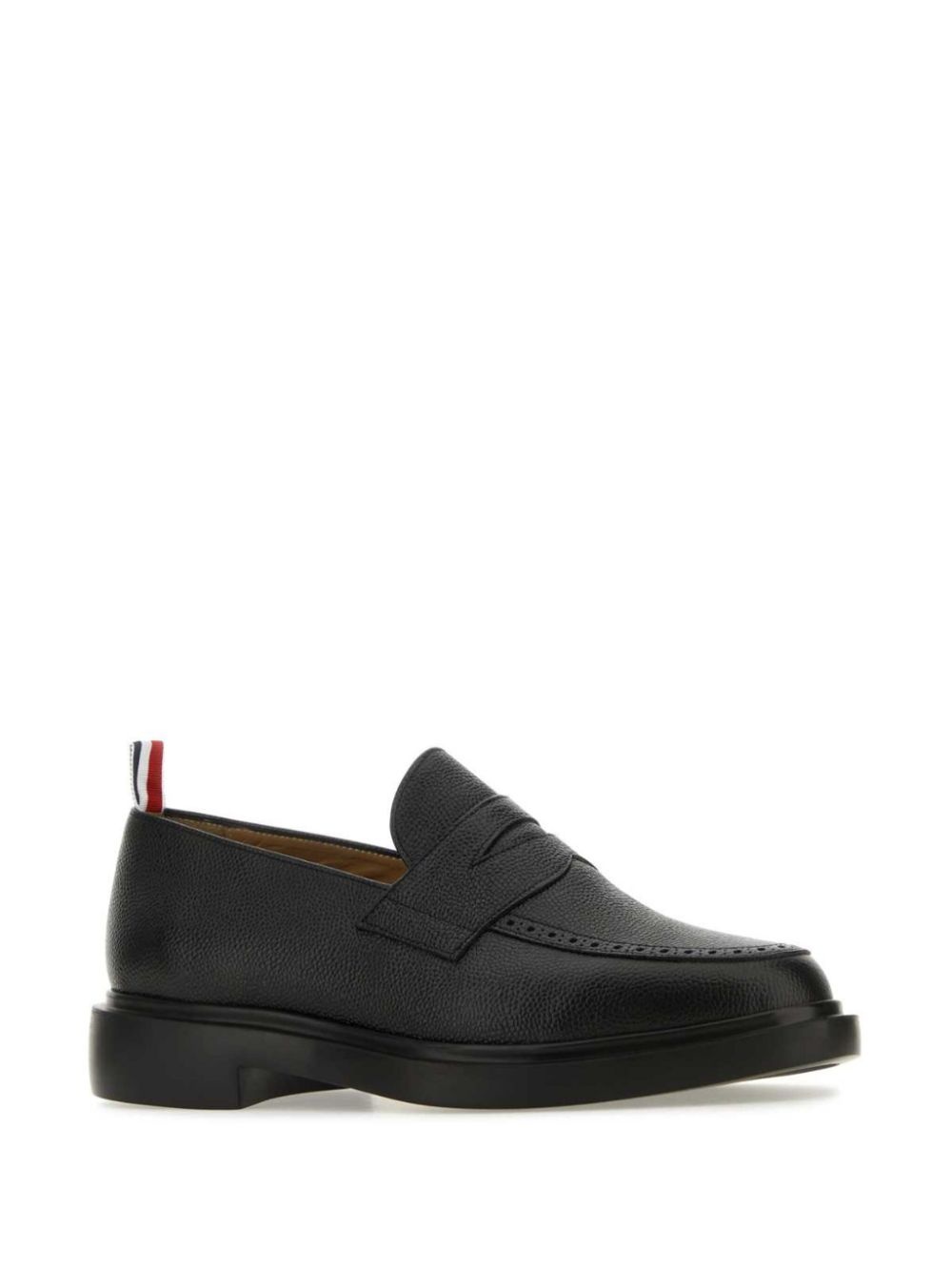 pebble-grain penny loafers - 2