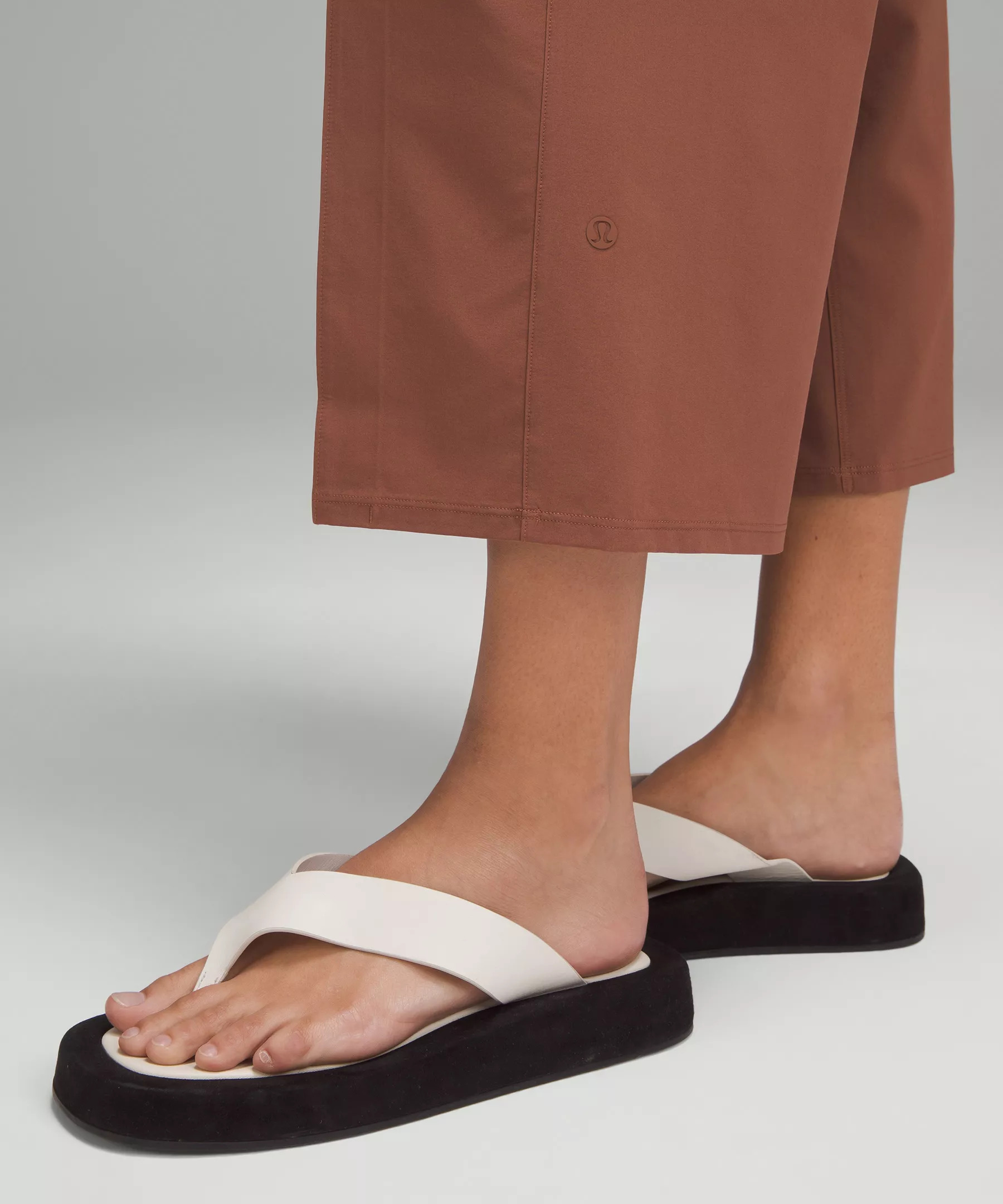 Front-Pleat High-Rise Wide-Leg Cropped Pant - 5