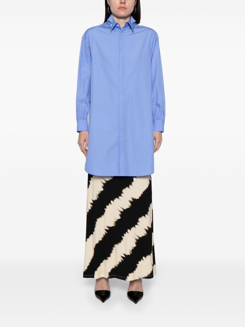 UNDERCOVER panelled cotton shirt outlook