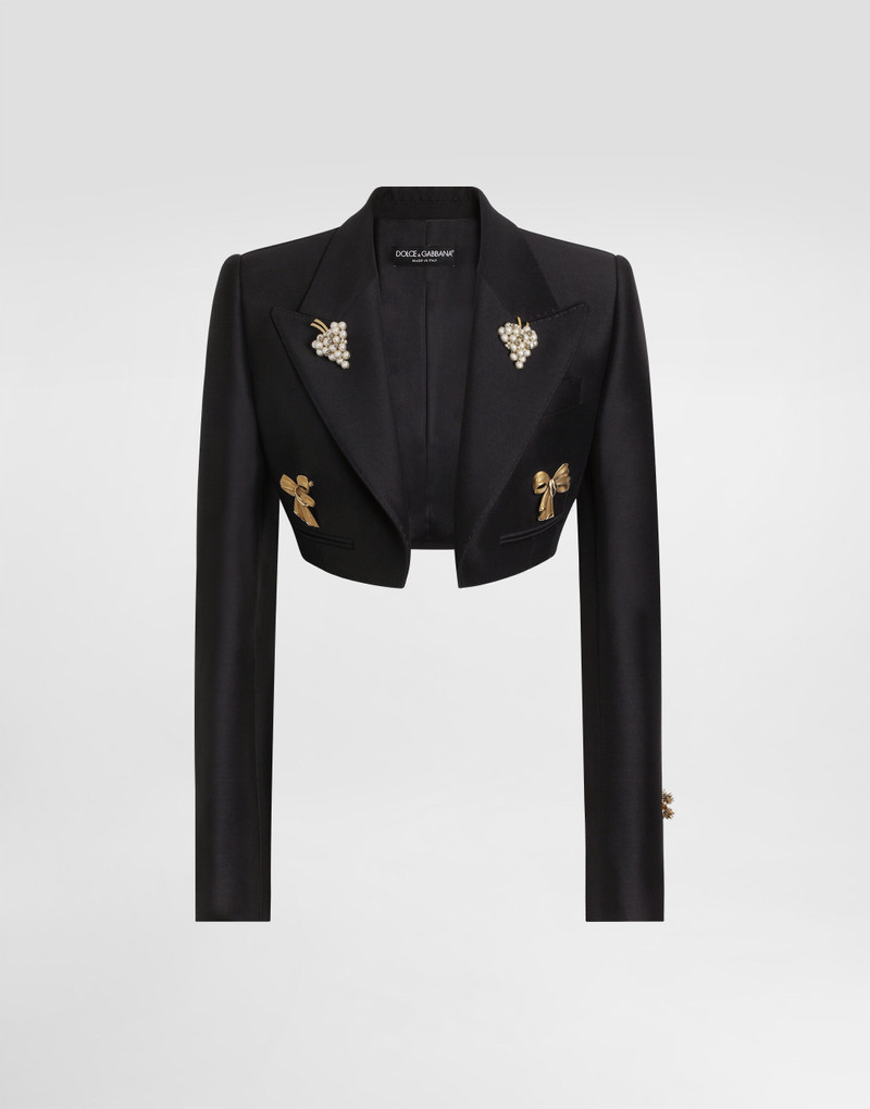 Single-breasted jacket in faille 1