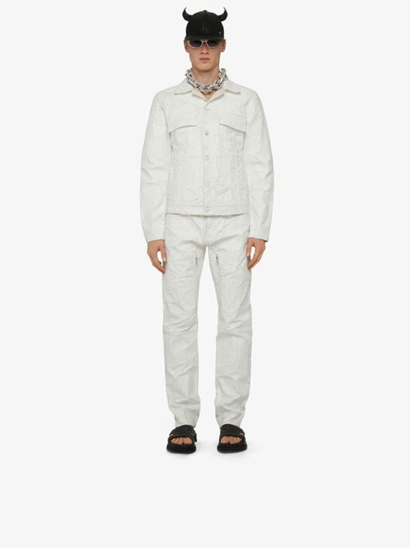 Givenchy CRACKLED PAINTED JEANS WITH ZIPS outlook