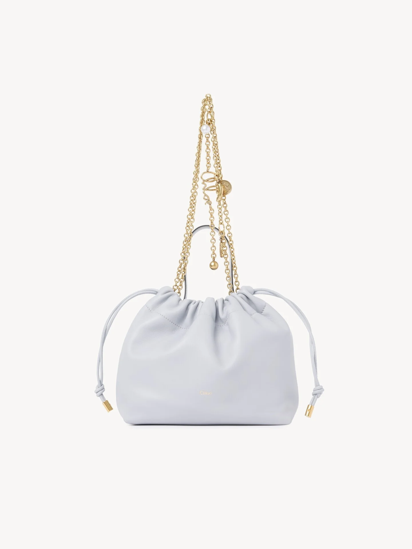 SMALL CHLOÉ ICONS SHOULDER BAG WITH CHAIN IN SOFT LEATHER - 1