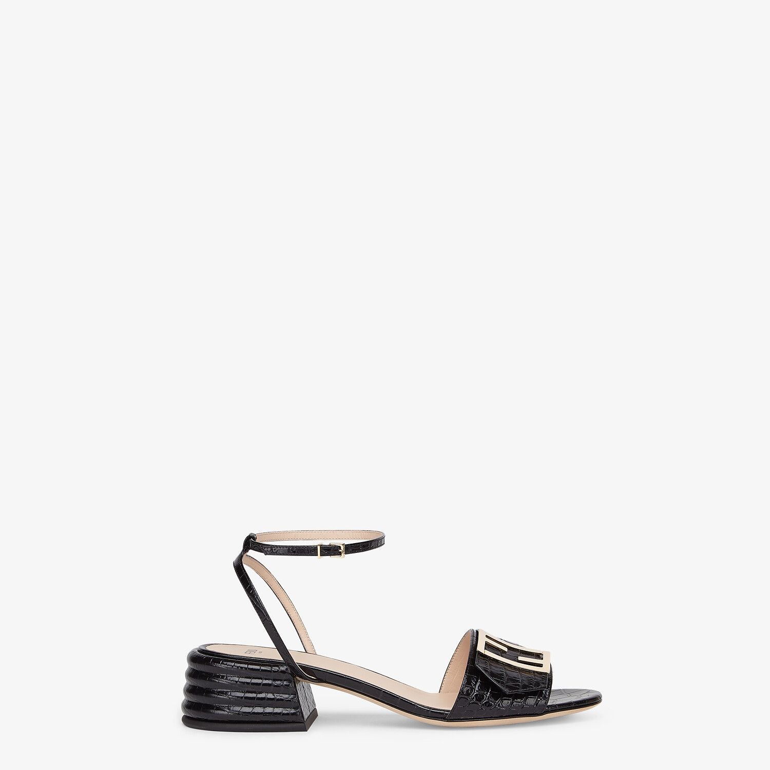 Black leather sandals - 1