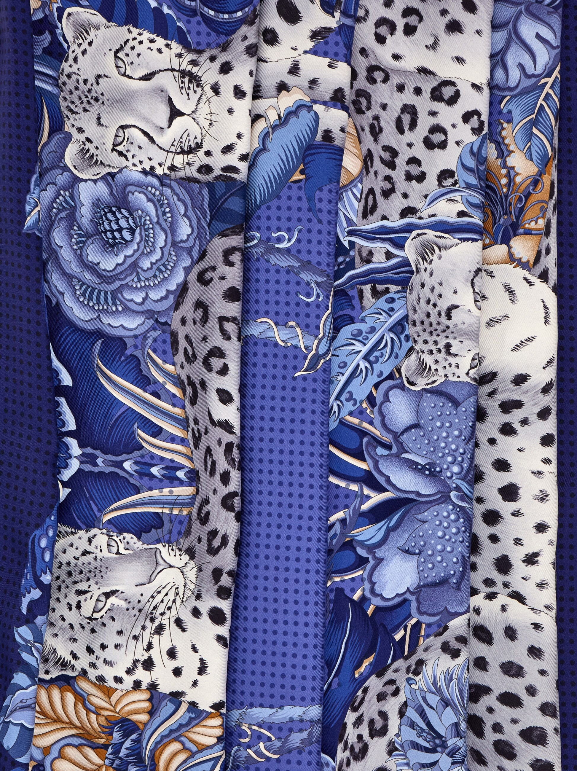Cheetah print silk scarf - 2