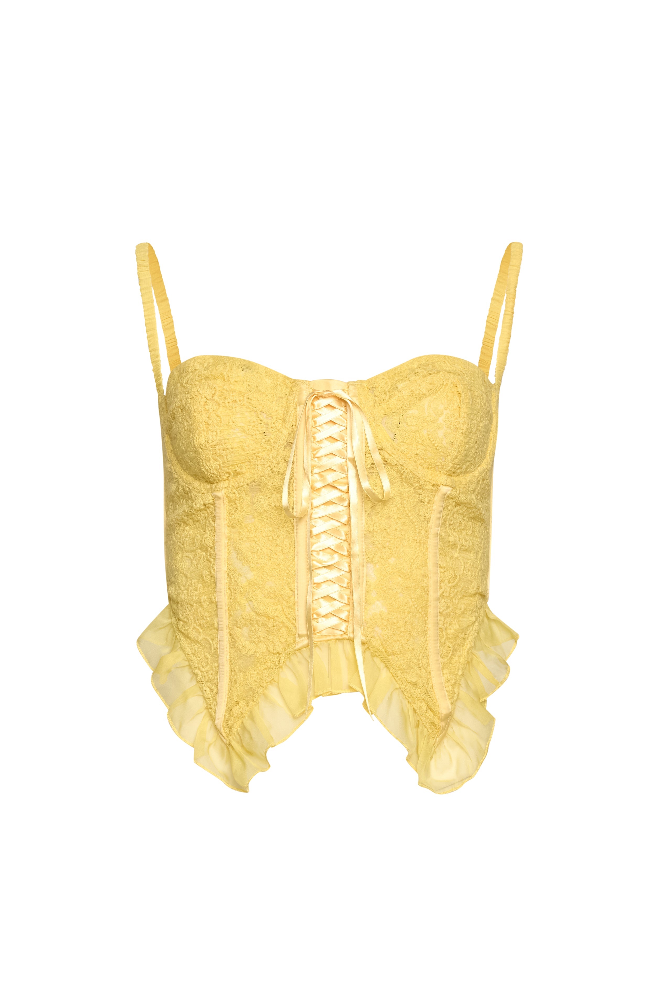 LACE FLUTTER CORSET - 6