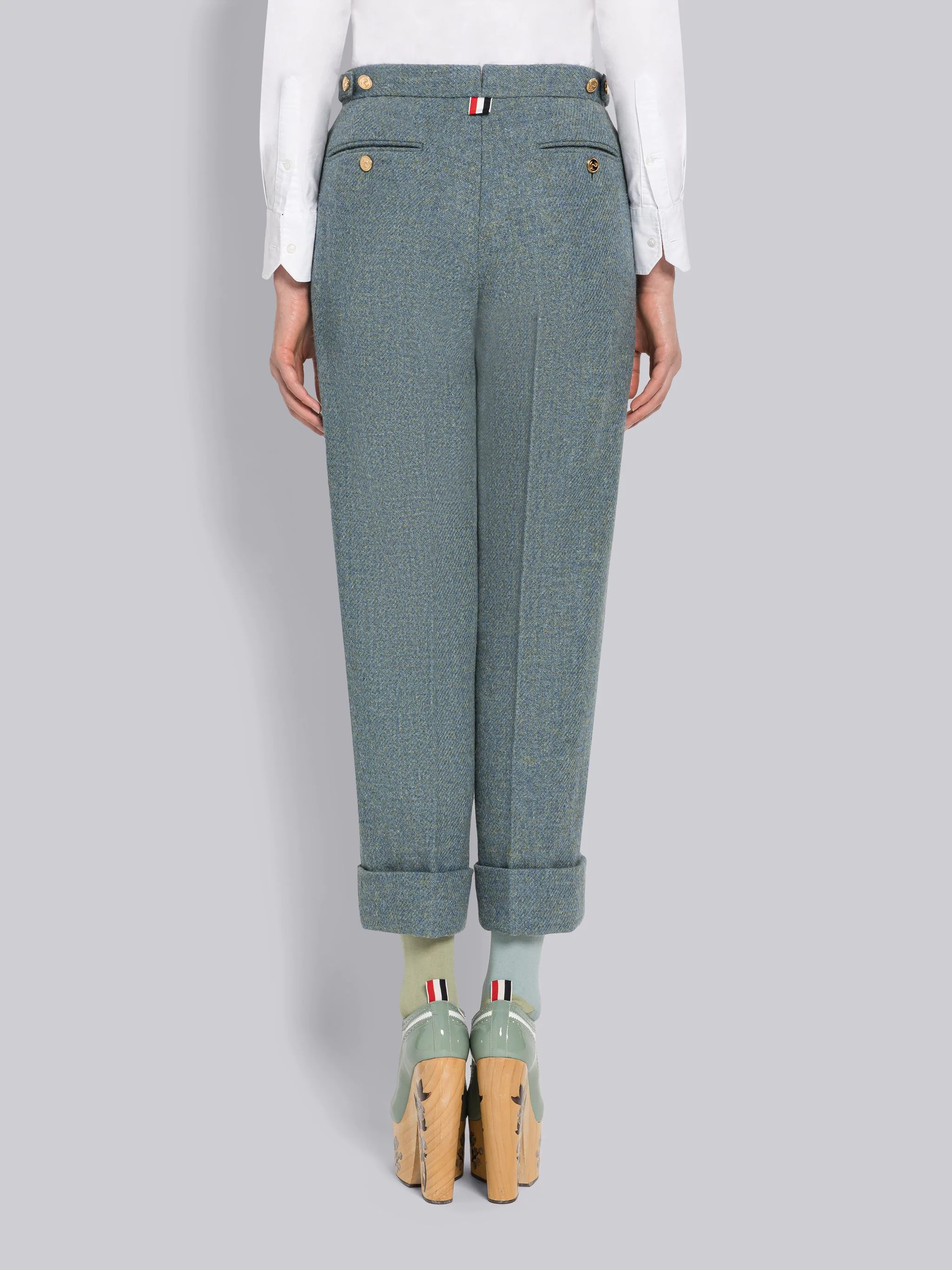Harris Tweed Low Rise Straight Leg Trouser - 3