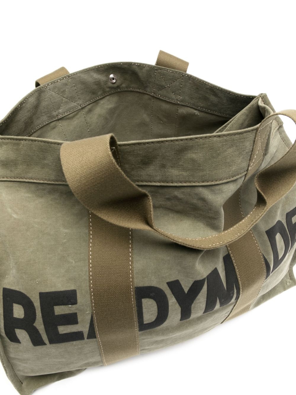 logo-print cotton-canvas tote abg - 5