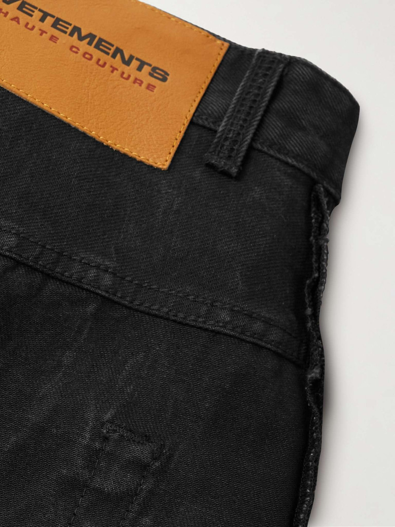 Inside-Out Wide-Leg Distressed Jeans 5