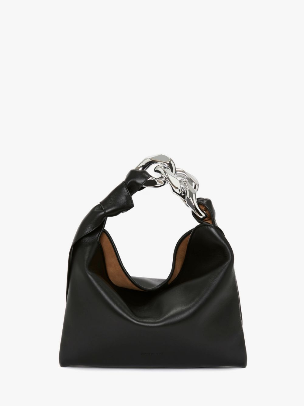 SMALL CHAIN HOBO - LEATHER SHOULDER BAG - 1