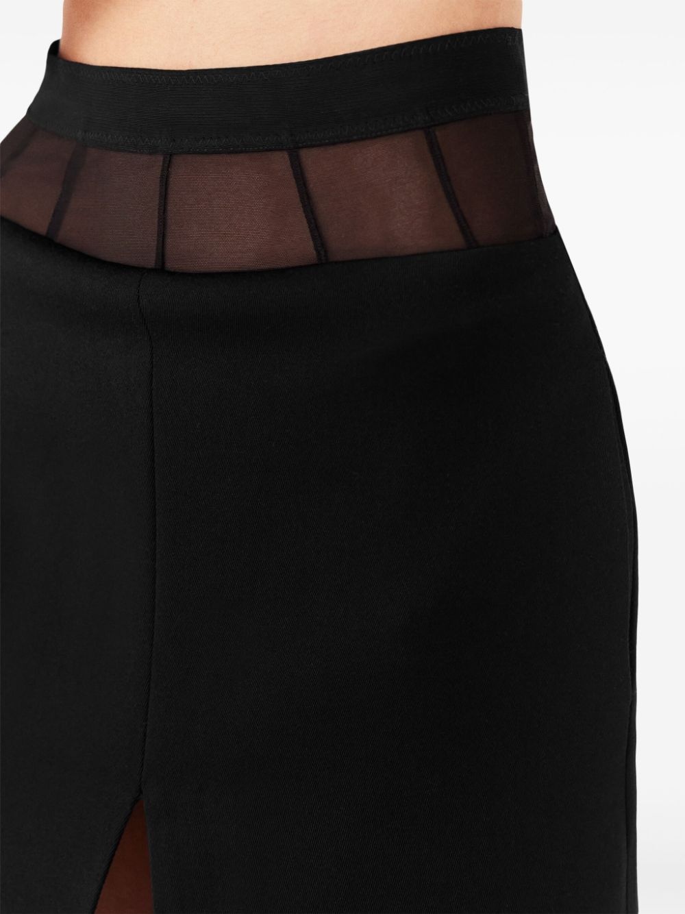 front-slit midi skirt - 6