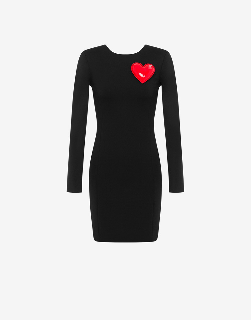INFLATABLE HEART DOUBLE JERSEY DRESS 1