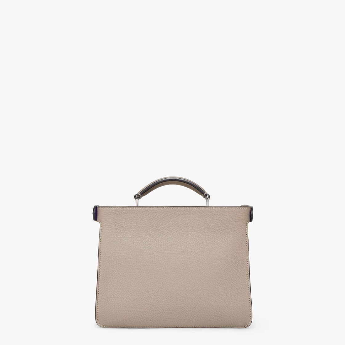 Small Peekaboo ISeeU bag made of beige Cuoio Romano leather. The interior is organized into two comp - 4