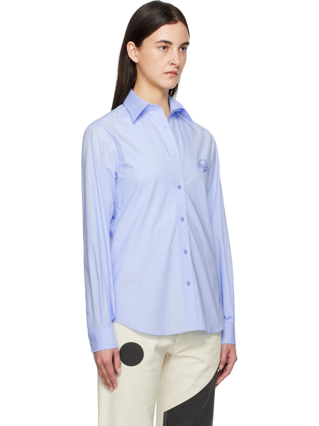 Blue Laurel Crown Emblem Shirt - 2