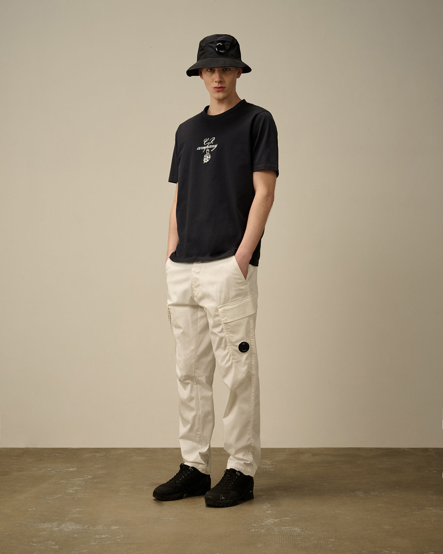 Stretch Sateen Loose Cargo Pants - 2