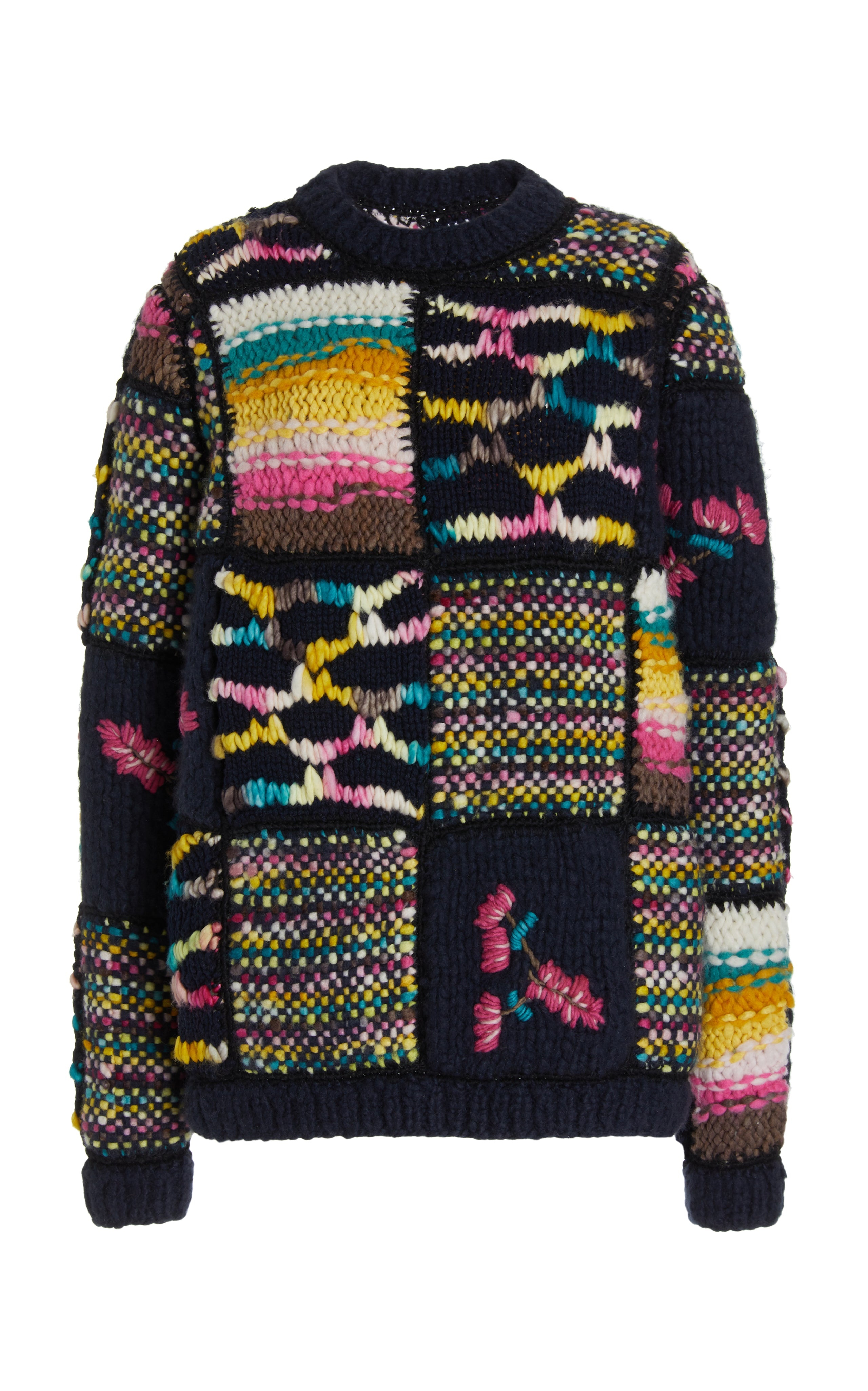 Lawrence Patchwork Sweater in Welfat Cashmere - 1