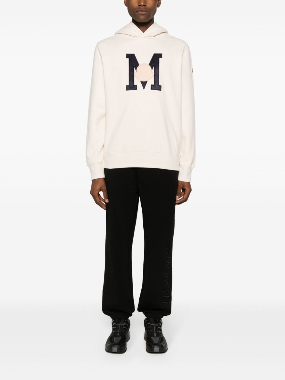 logo-embroidered cotton track pants - 2