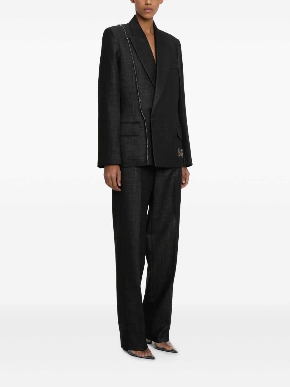seam-embellished blazer - 2