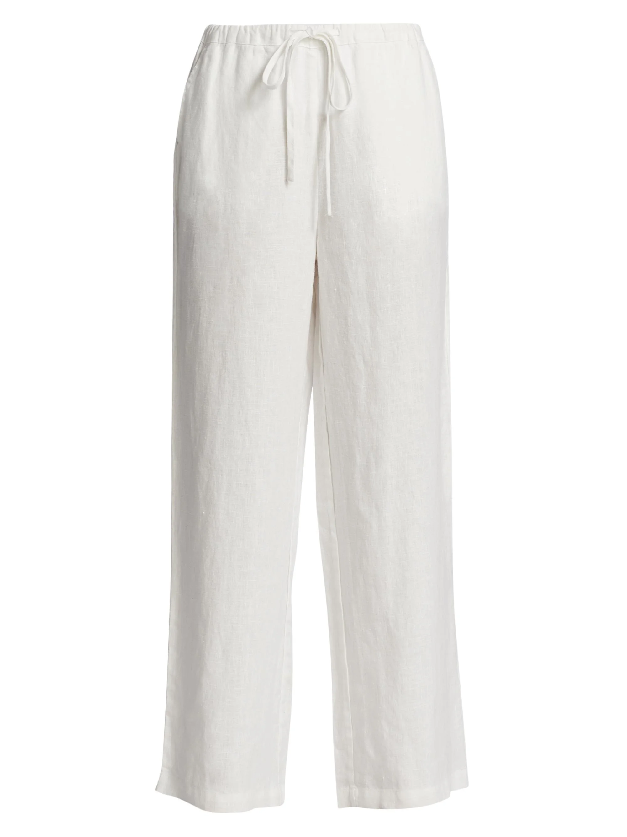 Women's Emmie Linen Pants - White - 1