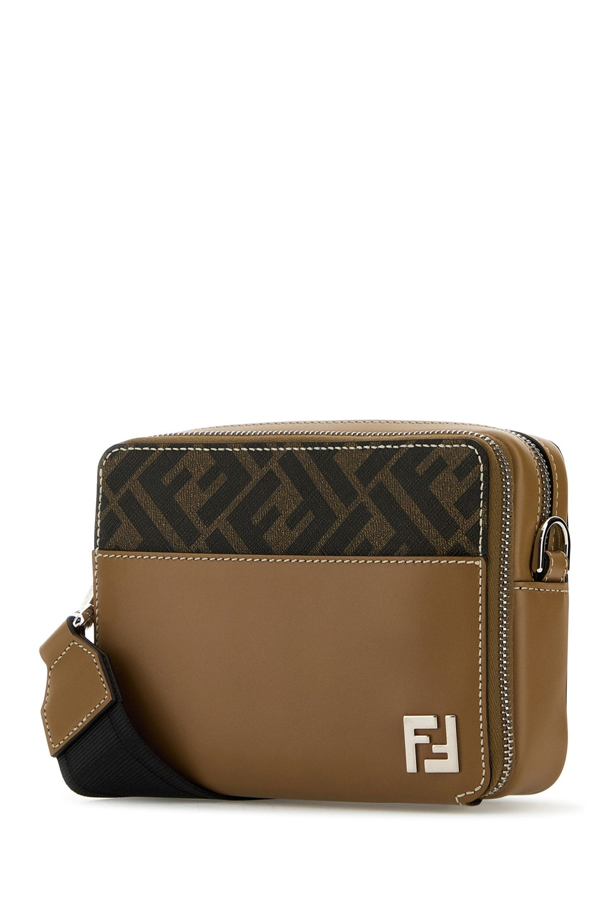Fendi Men Embroidered Canvas Camera Crossbody Bag - 2