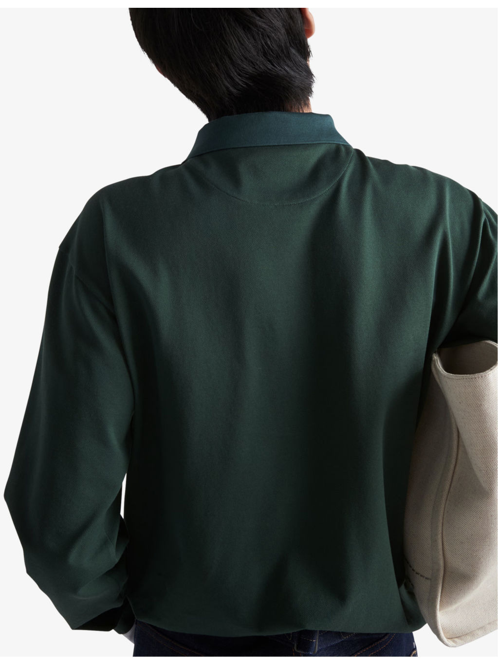 Conceptual triangle-logo cotton polo shirt - 5