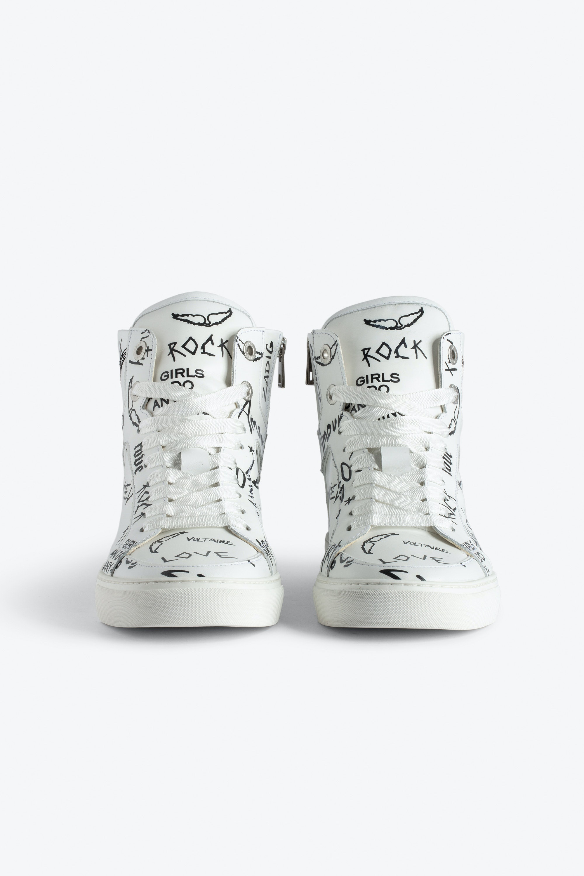 ZV1747 High Flash High-Top Graffiti Sneakers - 2