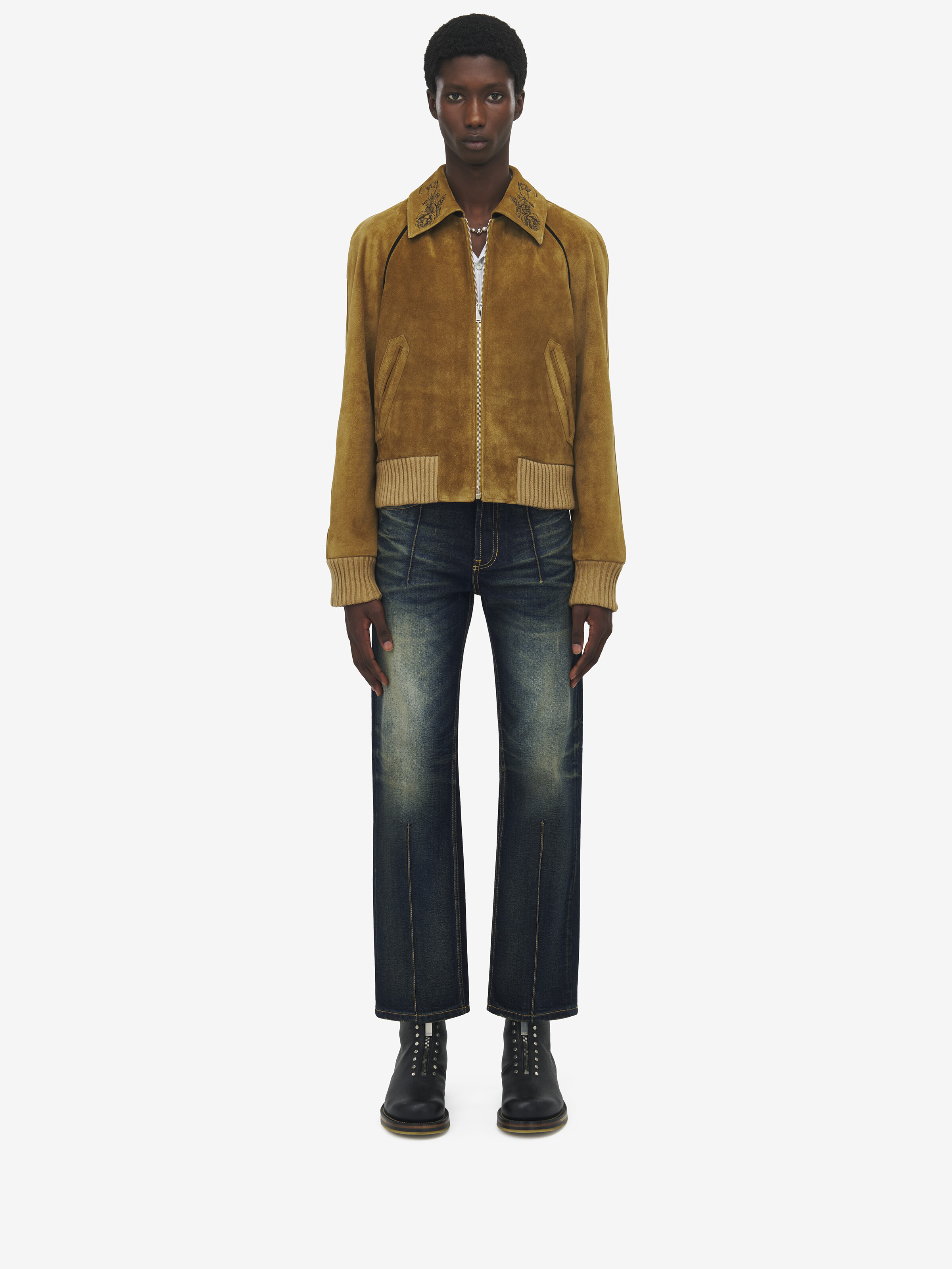 Suede Bomber Jacket - 3