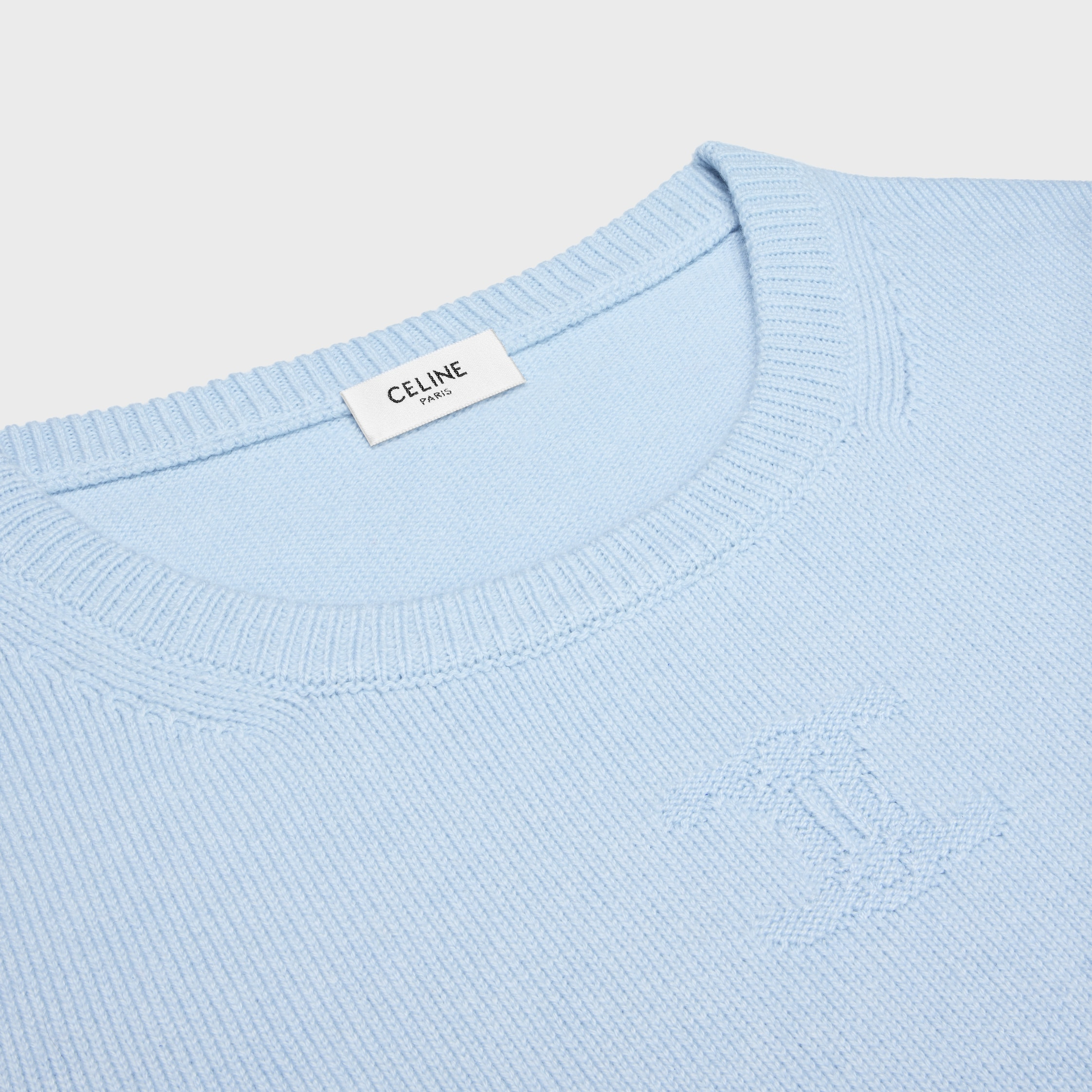 crew neck sweater in heritage cashmere - 3
