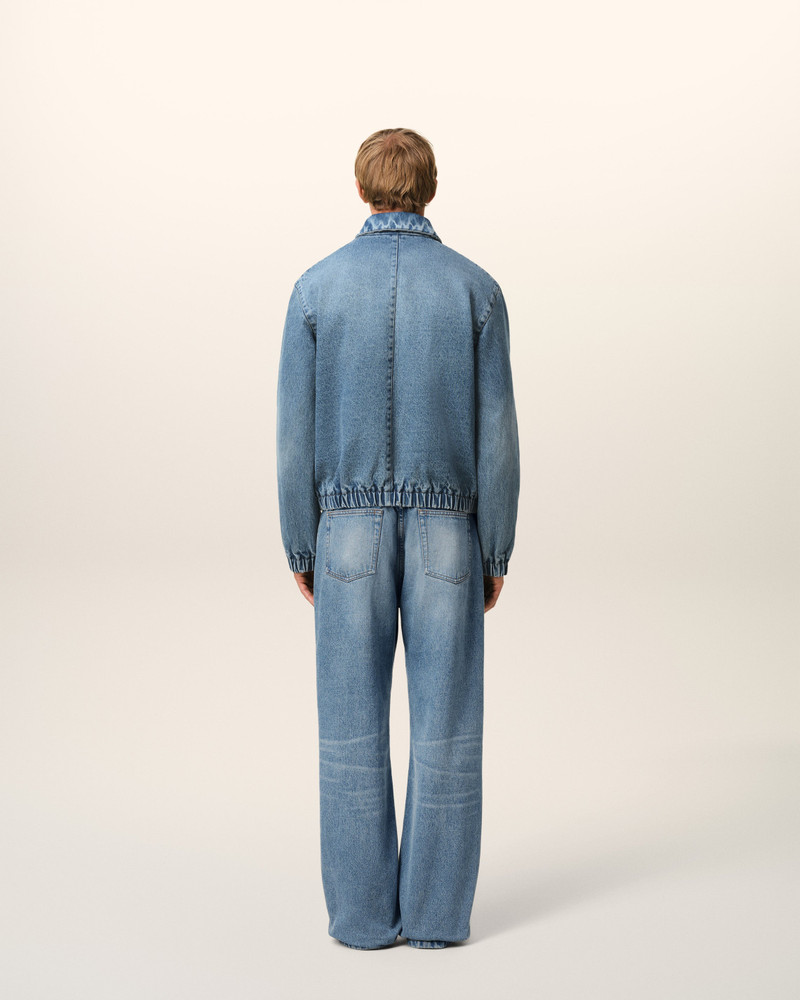 BLUE COTTON AMI DE COEUR ZIPPED JACKET 5