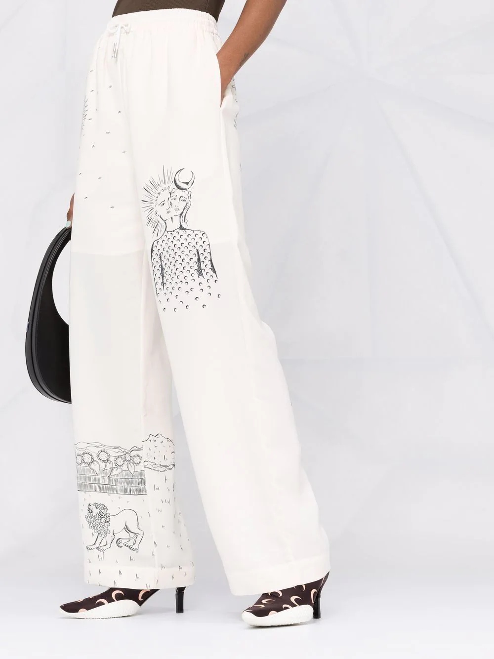 graphic-print trousers - 3