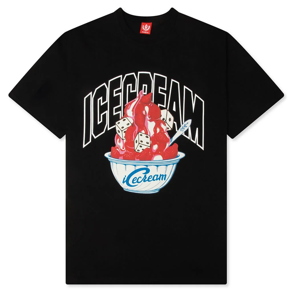 DICE S/S TEE - BLACK - 1