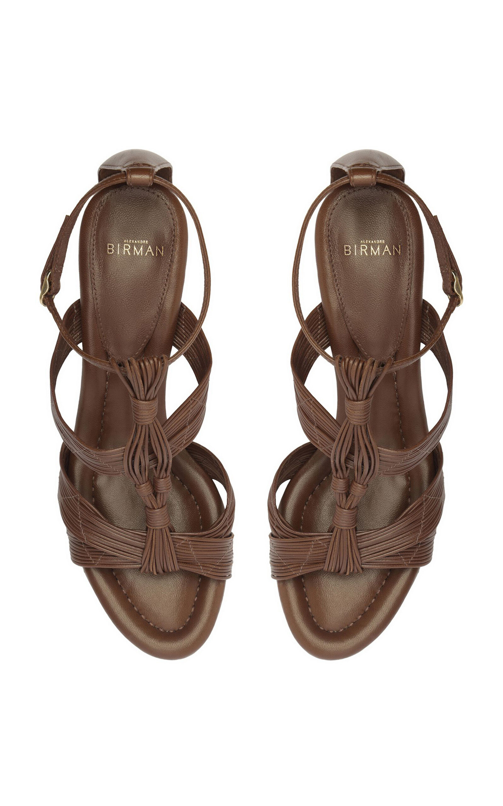 Olga Leather Sandals brown - 7
