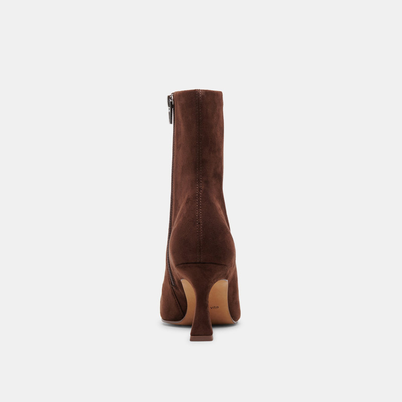 GLAMOR BOOTS DK BROWN STELLA SUEDE 7