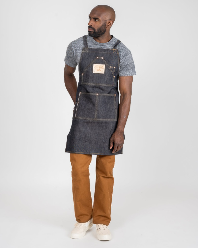 Iron Heart IHG-056-IND 21oz Selvedge Denim Apron - Indigo outlook