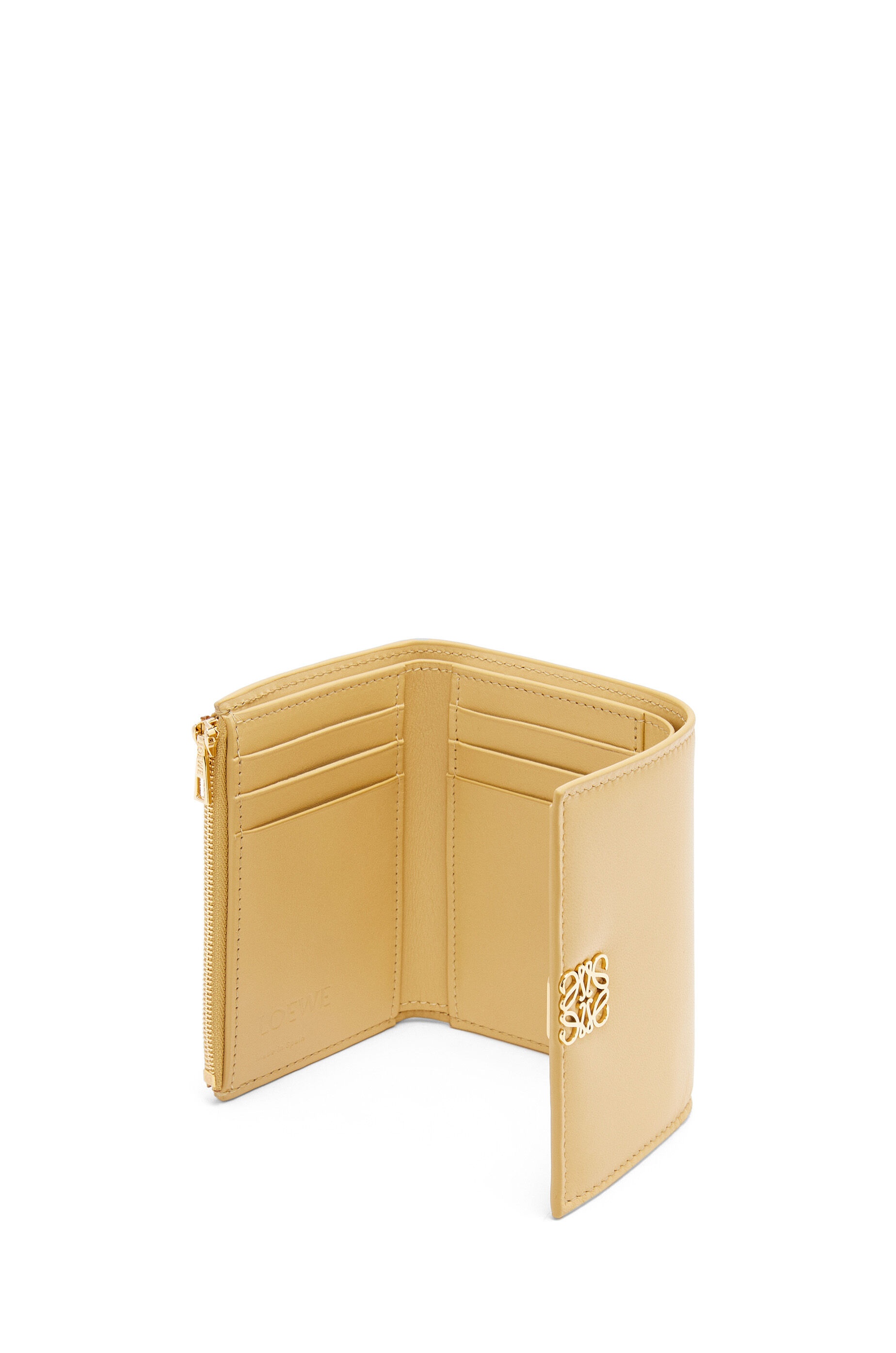 Puffer Anagram small vertical wallet in shiny nappa calfskin - 3