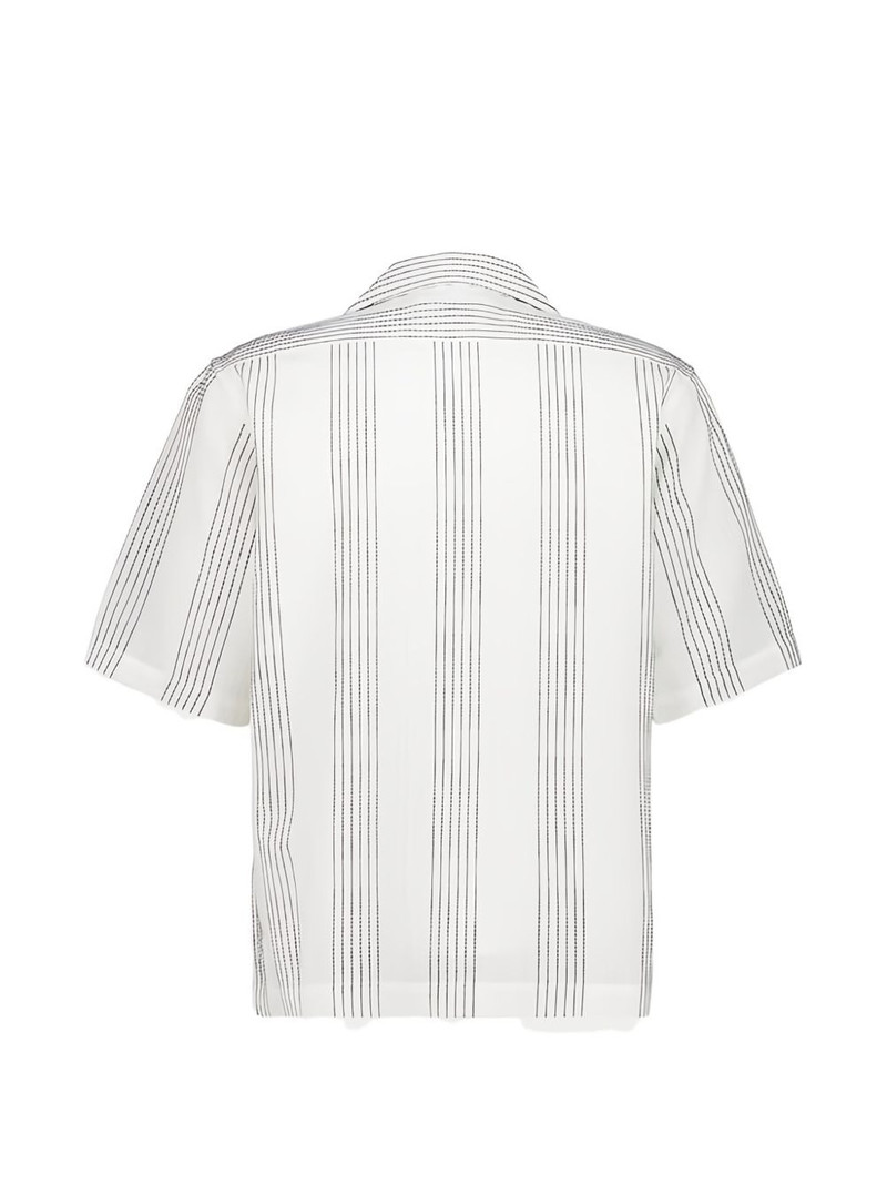 COMMAS striped camp-collar shirt outlook