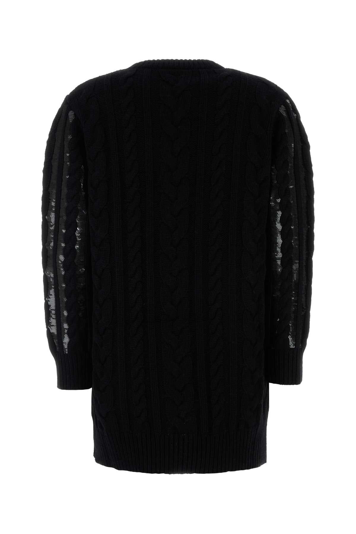Max Mara Women Black Wool Blend Mambo Sweater Dress - 2