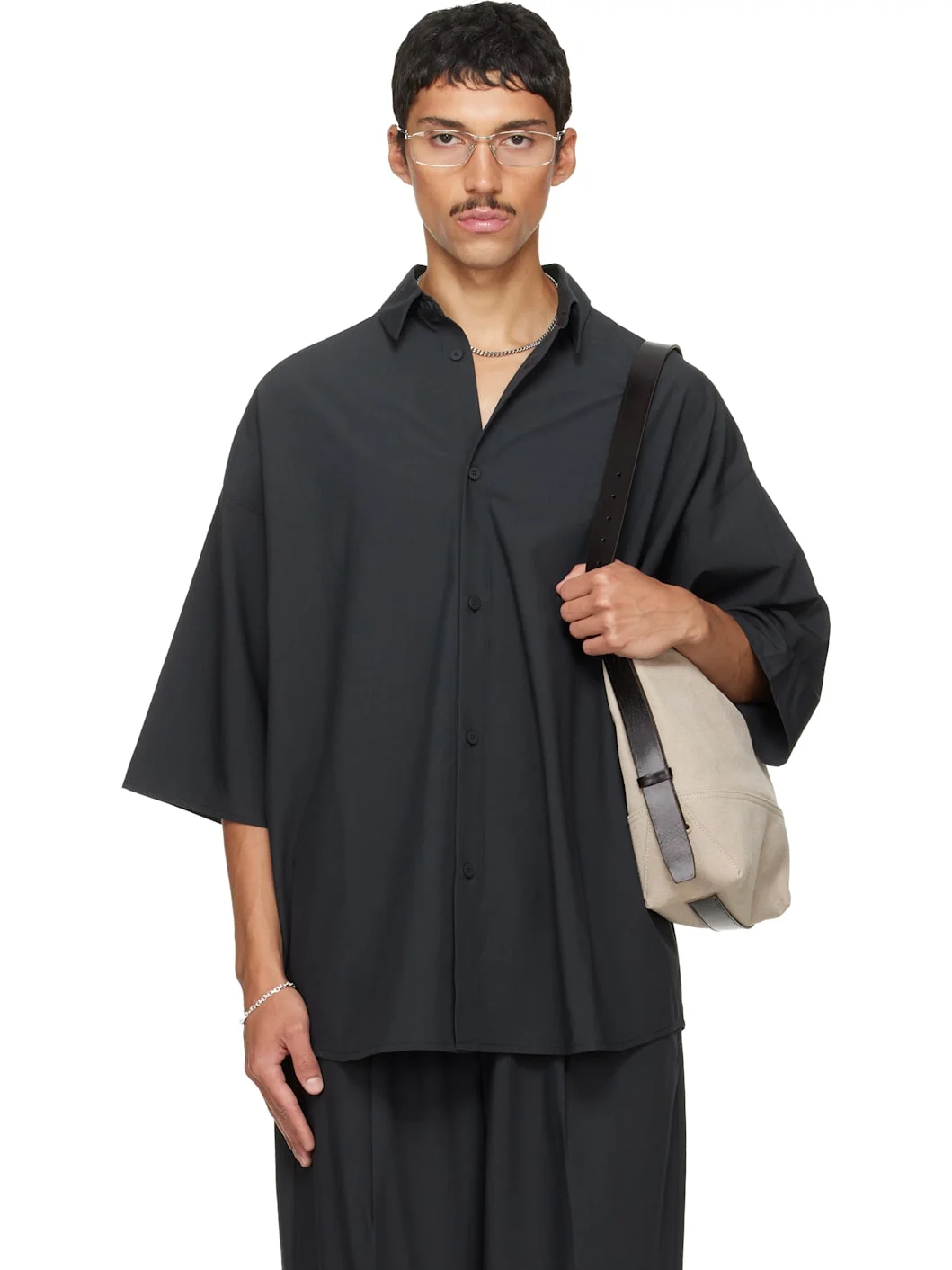 Black Button Up Shirt - 1