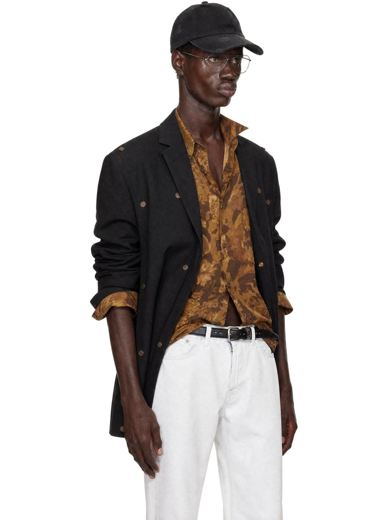 Black Snap Panel Blazer 2