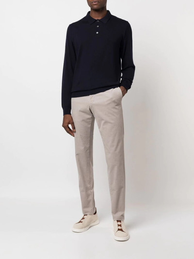 Canali slim-fit tailored trousers outlook