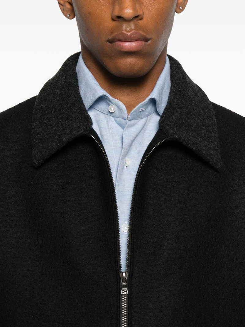 zip-front collar shirt jacket 5