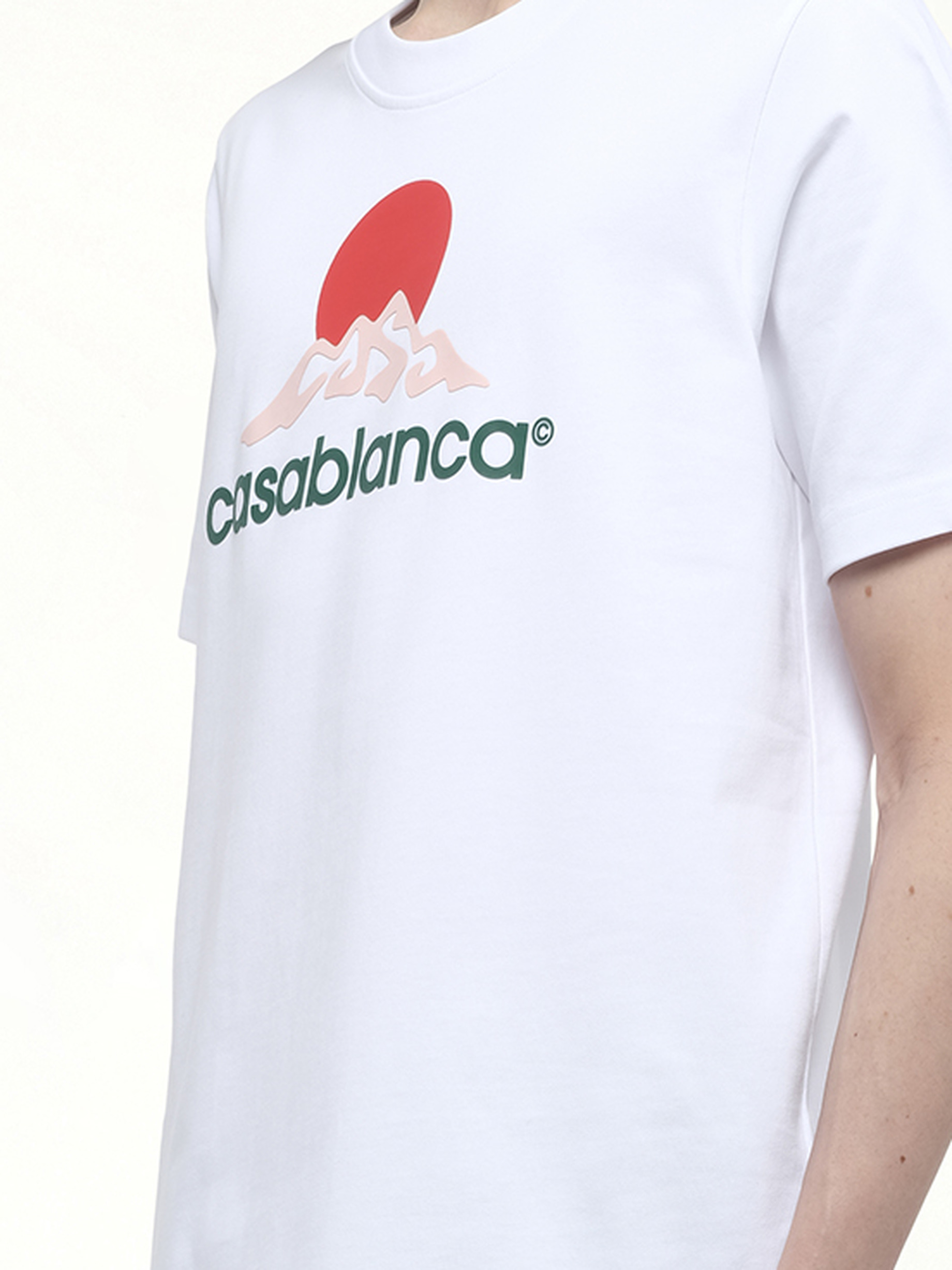 Casablanca Montagne T-Shirt in White - 3