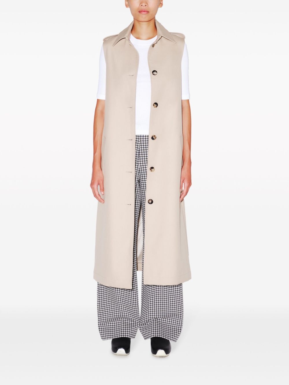 detachable-panel trench coat - 6