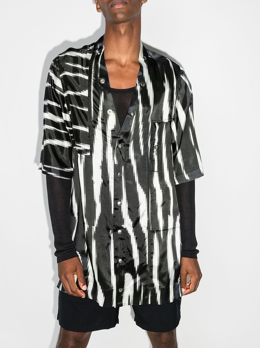 Faun pixelated zebra print shirt - 2