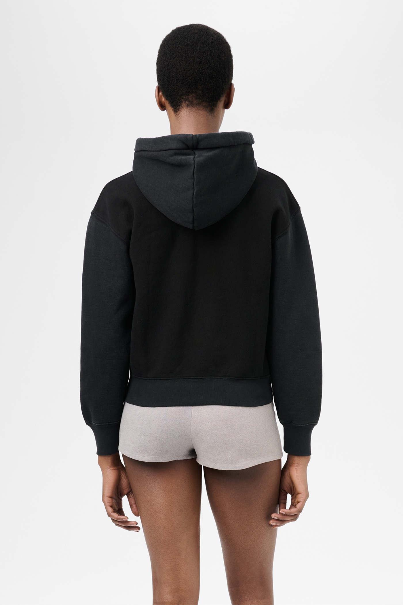 Mischief Hood Pigment Black Hefty Fleece - 6