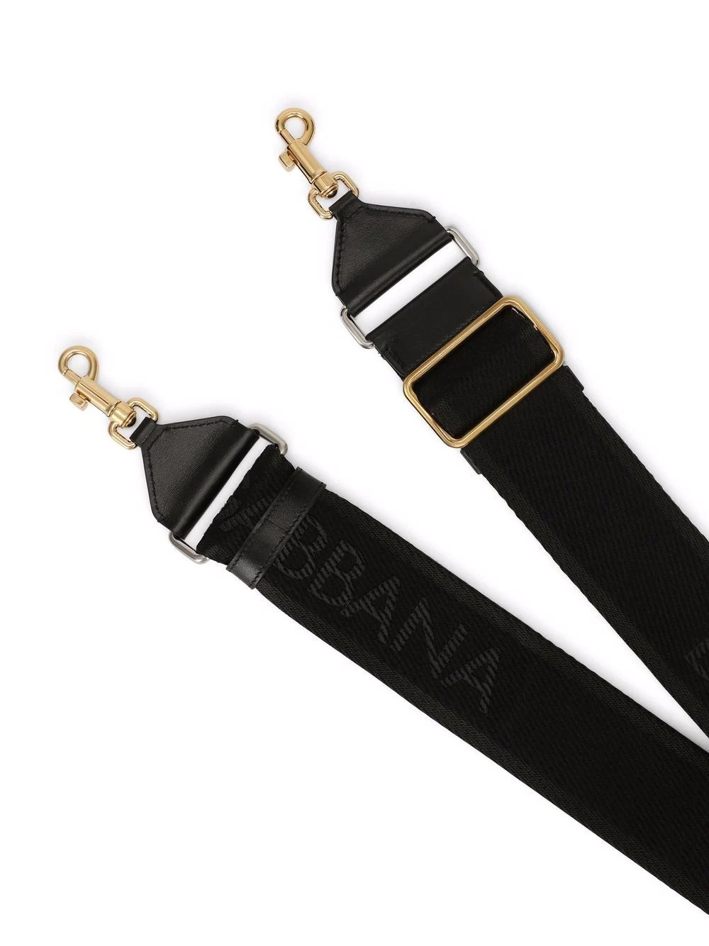 leather-trim logo print strap - 2