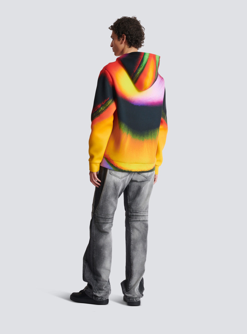 Neoprene hoodie with Ibby Njoya print 4