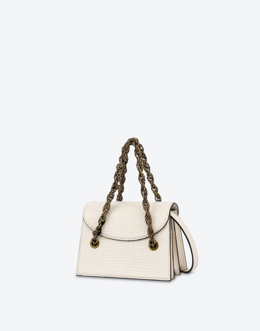 TEGU LIZARD-PRINT PADLOCK MINI BAG - 2
